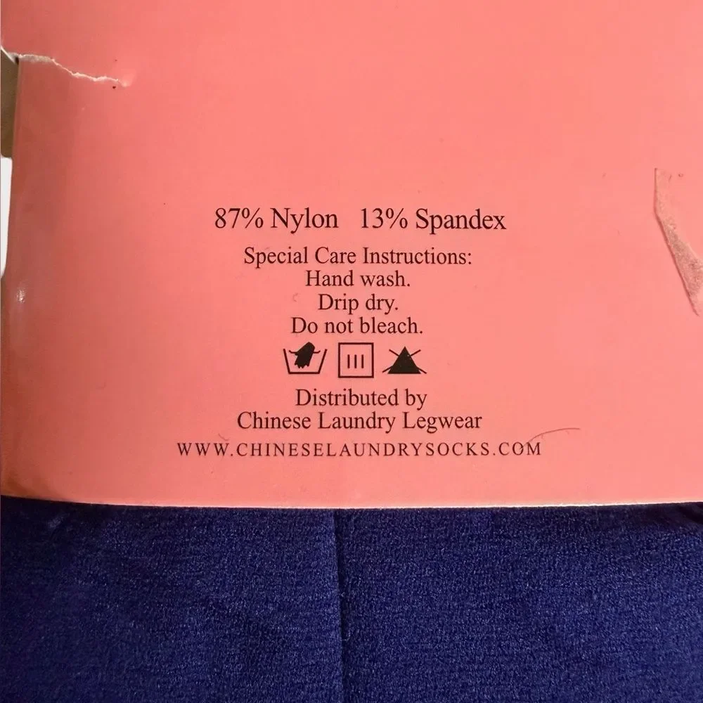 NWT Chinese Laundry 2-Pack Opaque Tights in Purple Size M/T Textured/Smooth NEW